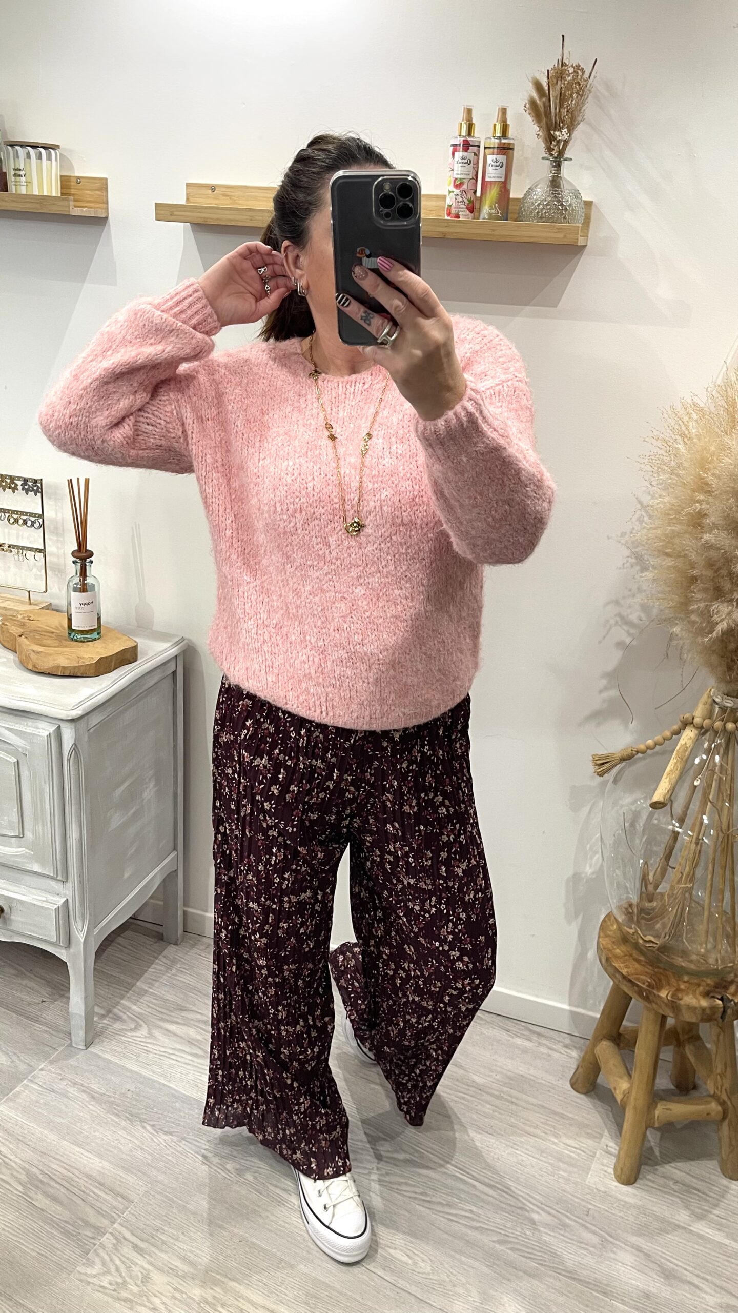 Pantalon Louise liberty bordeaux – Image 7