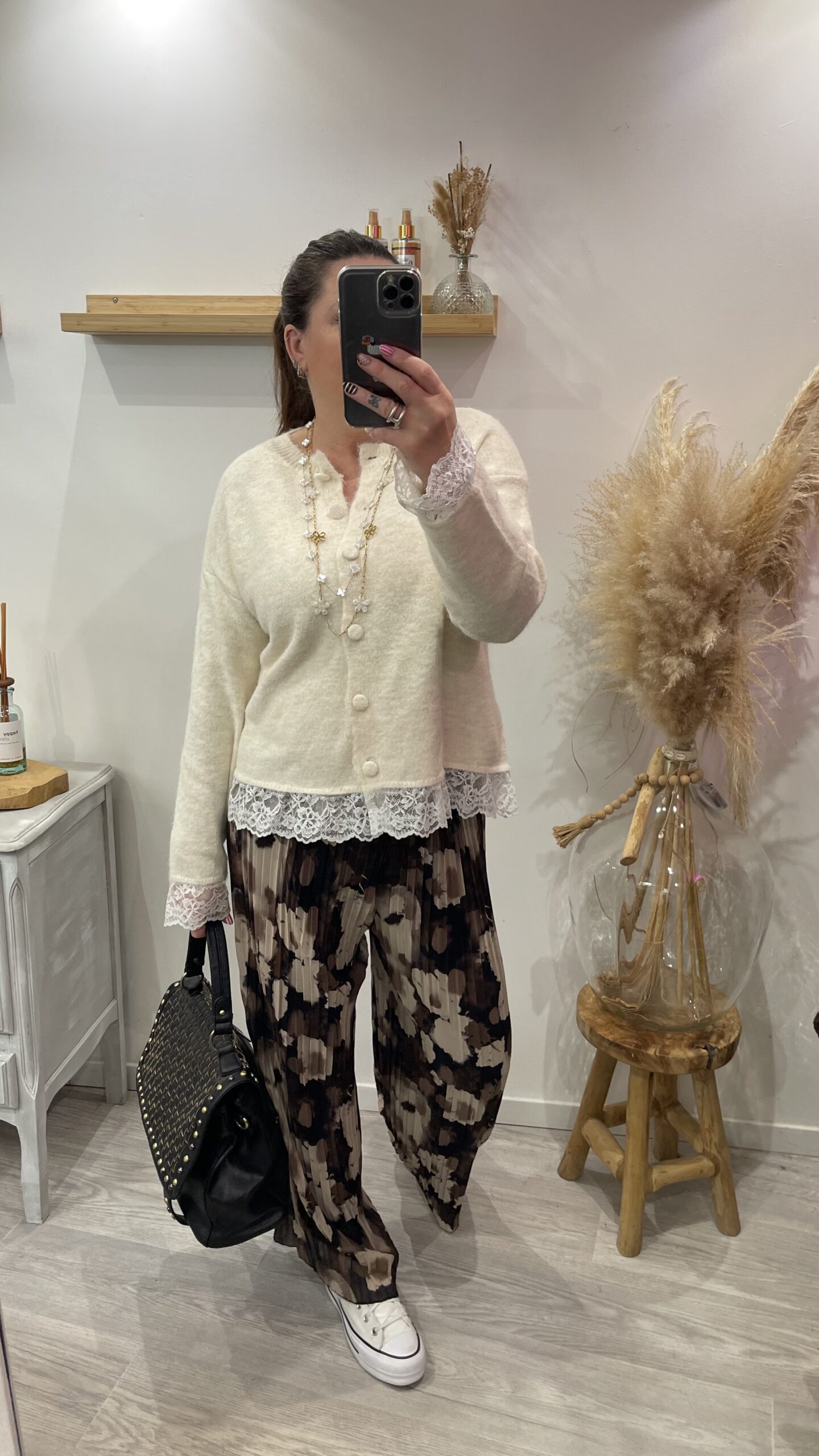 Pantalon Louise Floral marron – Image 2