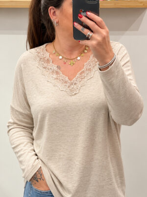 Pull Nova beige