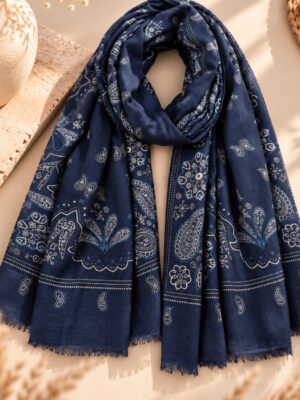 Foulard bandana bleu marine