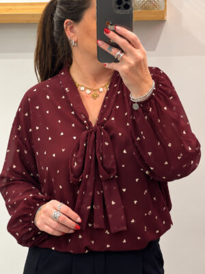 Blouse Miranda bordeaux
