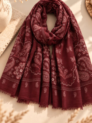 Foulard bandana bordeaux
