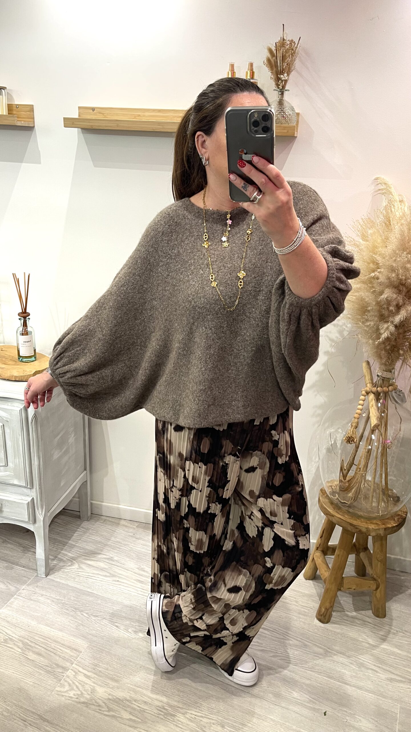 Pull Ambre taupe